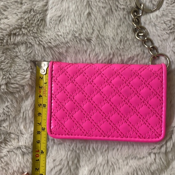 Express Maroon Sparkle Wristlet & Pink Card Holder - Picture 14 of 14